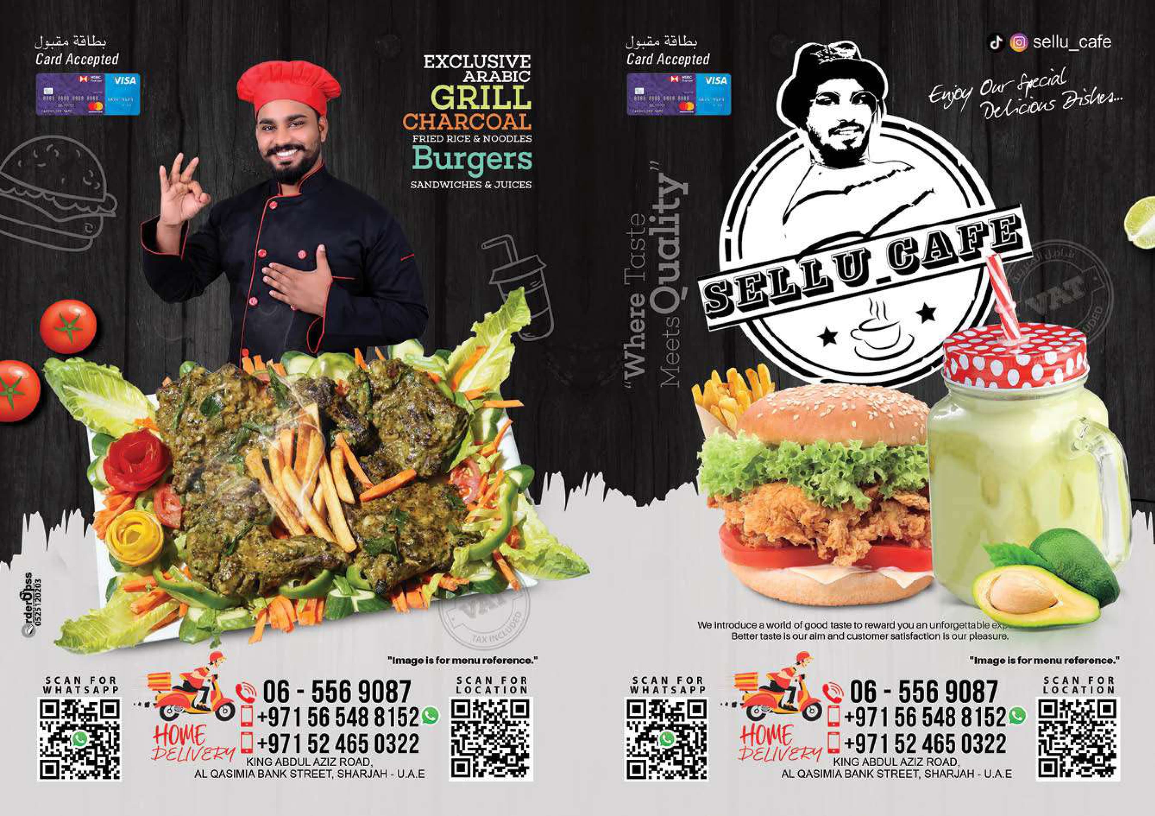 Sellu Cafe Menu Page 1